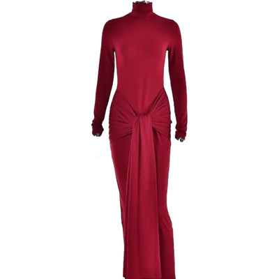 Tarsha Red Maxi Dress - IvyEkongFashion