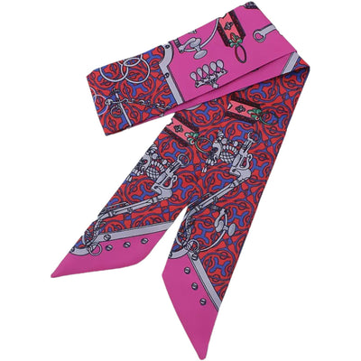 NIKKI Pink  Luxury Silk Scarf - IvyEkongFashion