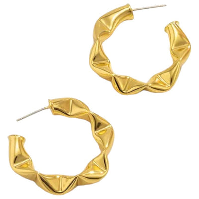 SICILY Gold Statement Earrings - IvyEkongFashion