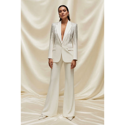 modern bridal suit