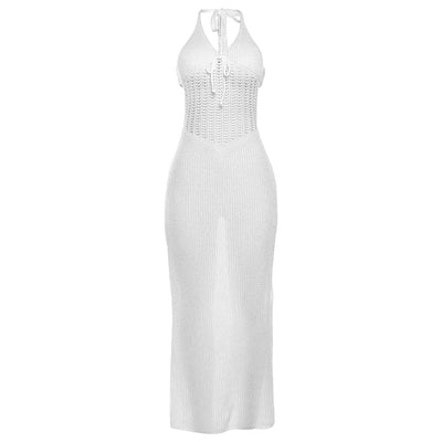 AYBI White Crochet  Maxi Dress - IvyEkongFashion