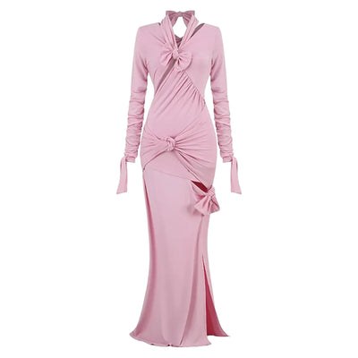 BELLE Blush Pink Maxi Dress - IvyEkongFashion