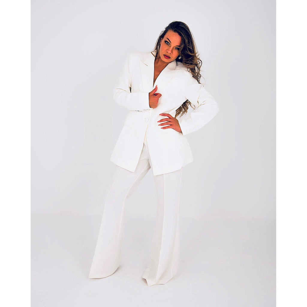 Green & Black/white Pantsuit, Designer Woman Suit Jacket/ Blazer Pants Suit  Set Modern Slim Cut Smart Casual Formal Event Party Gift -  Israel