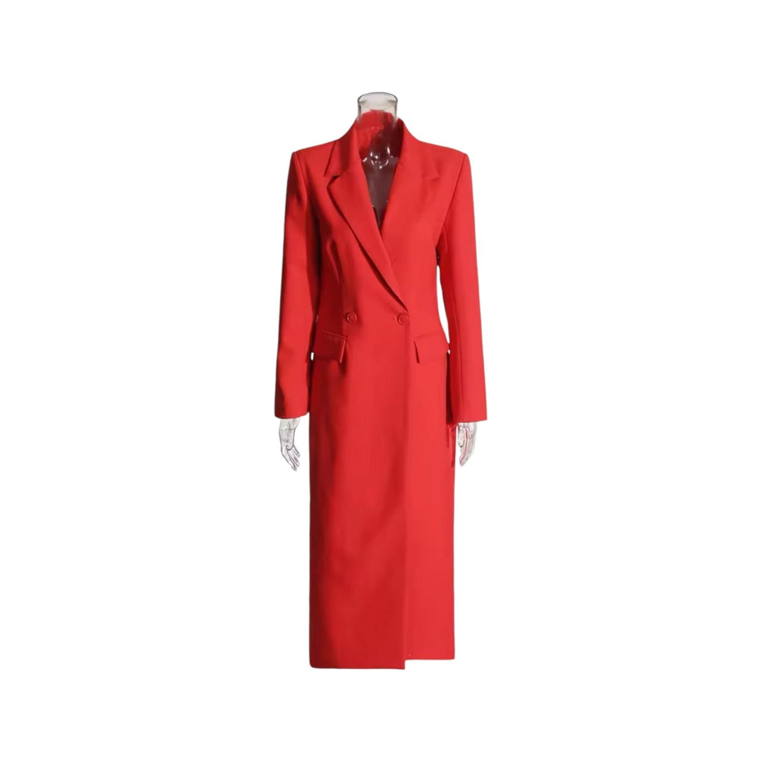 FANNY Red Long Coat IvyEkongFashion