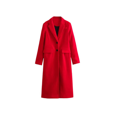 IvyEkongFashion LINA Red Long Coat