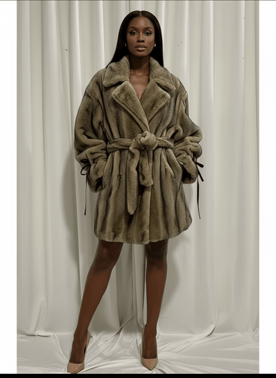 SWITZERLAND Multicoloured Luxe Faux Fur Mink Coat - IvyEkongFashion