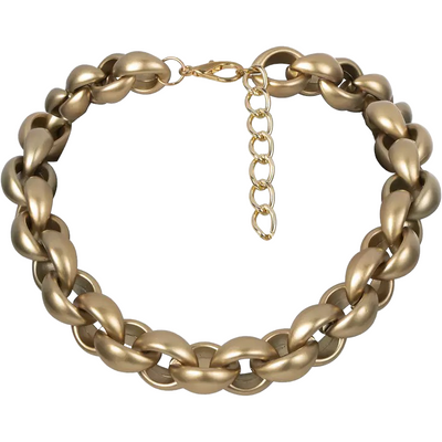 CLEO Gold Chunky Metallic  Necklace - IvyEkongFashion