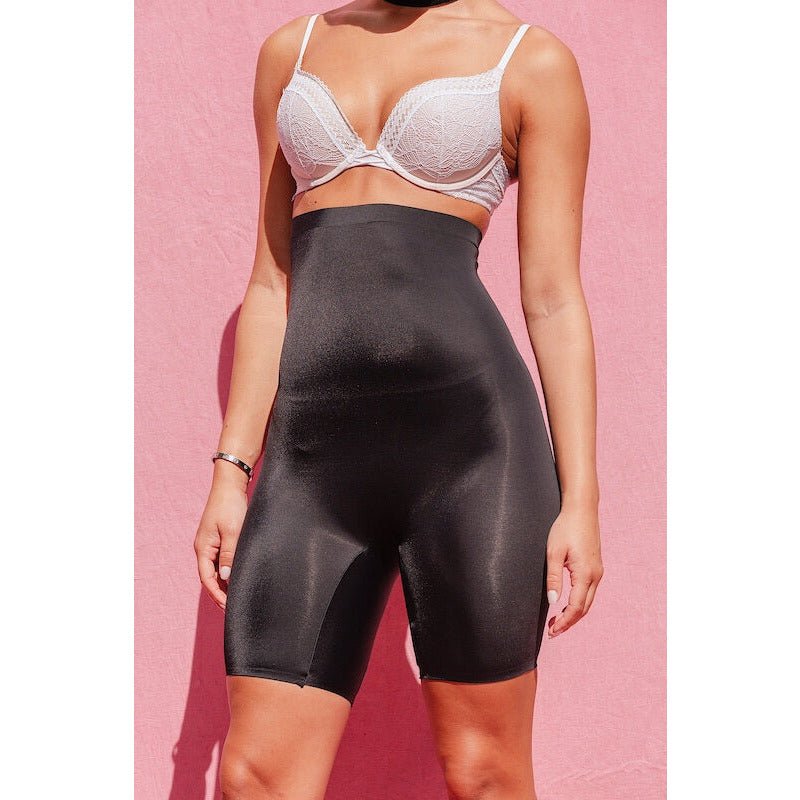 High Waisted Spanx Biker Shorts Spanx Faux Leather Moto Shorts