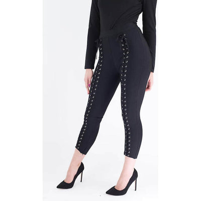 IvyEkongFashion DEMI Black Bandage Trouser