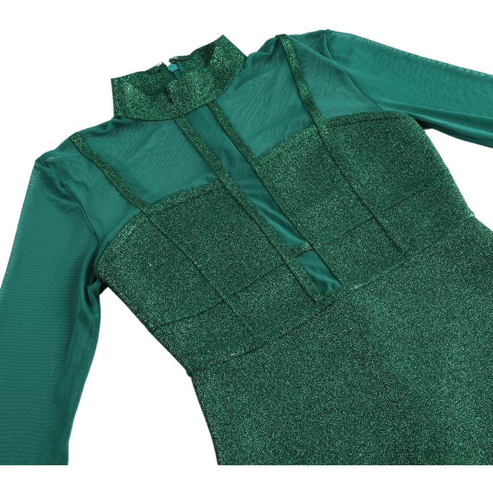 green long sleeve bandage dress Women' Bandage Dress Long Sleeve by Wolddress Vacation