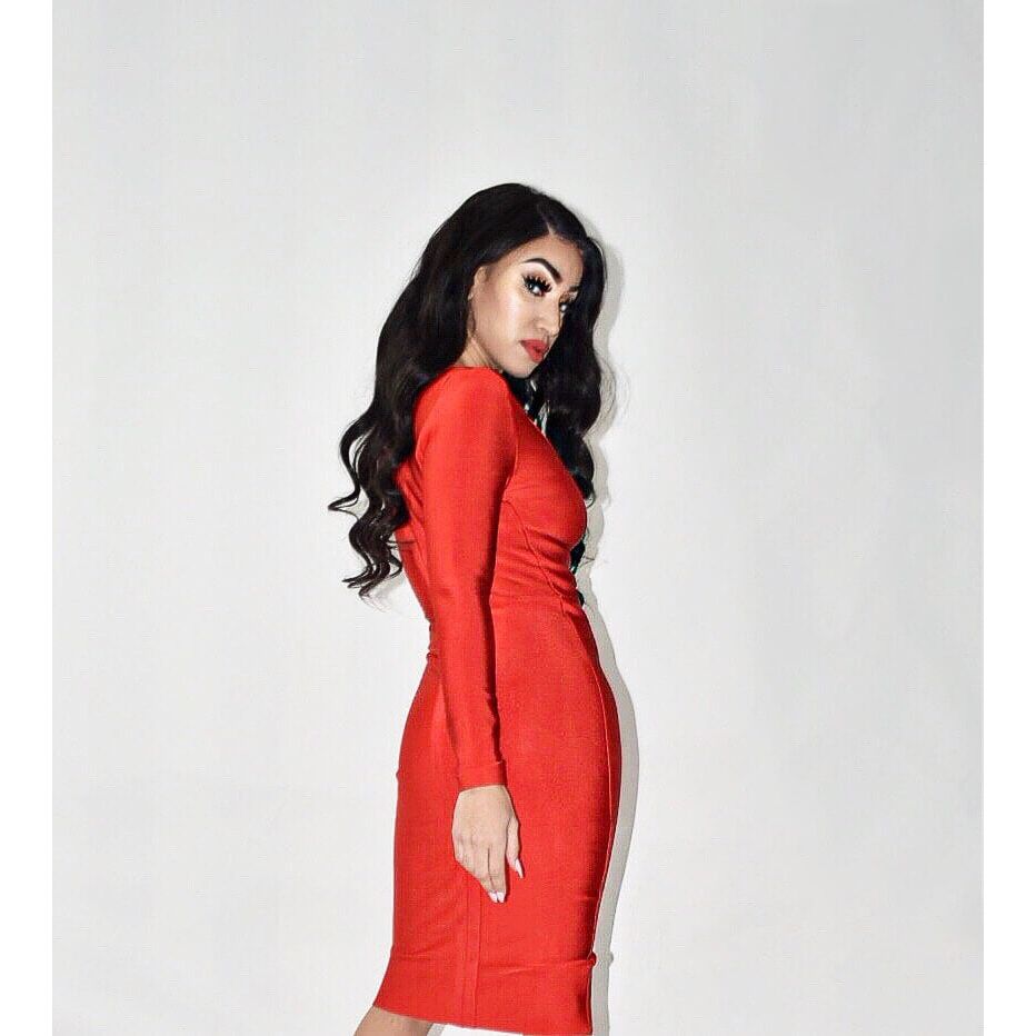 HAMPTON Red Bandage Dress