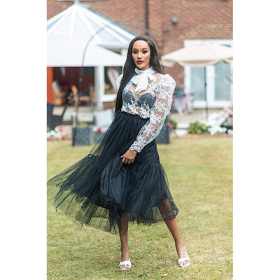 IvyEkongFashion One size fits all - UK NEXT WORKING DAY DELIVERY AVAILABLE BRADSHAW Black Five Layer Tulle Skirt