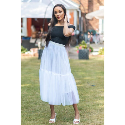 IvyEkongFashion One size fits all - UK NEXT WORKING DAY DELIVERY AVAILABLE BRADSHAW White Five  Layer Tulle Skirt