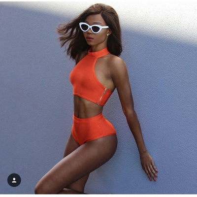 IvyEkongFashion PERSIAN Orange Bikini Sets