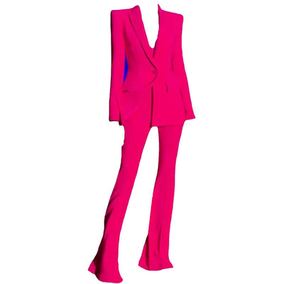 WHITNEY Pink Trouser Two Piece Sets - IvyEkongFashion